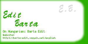 edit barta business card